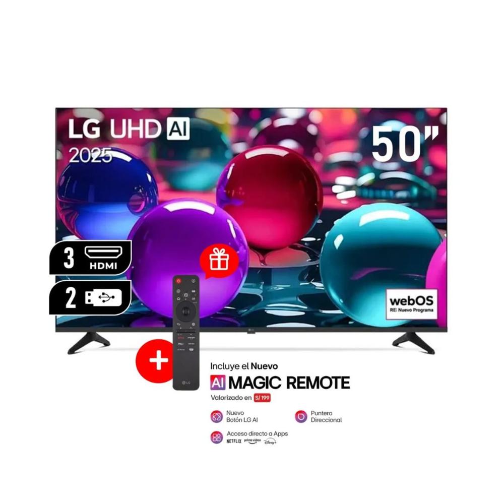 Televisor Lg 50"" Ultra HD 4K AI ThinQ 50UA7300 Modelo 2025