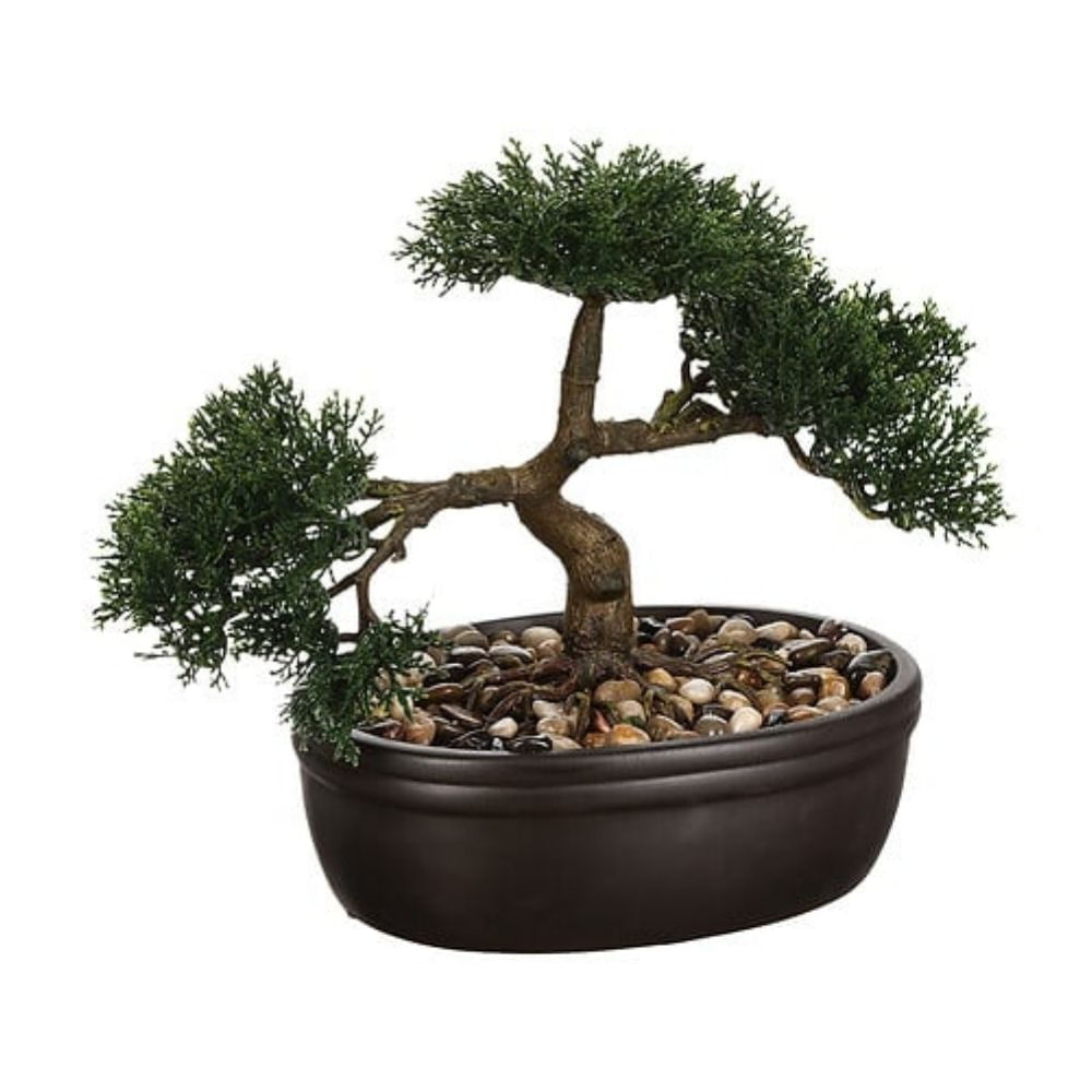 Planta Artificial Bonsai con maceta cerámica Atmosphera