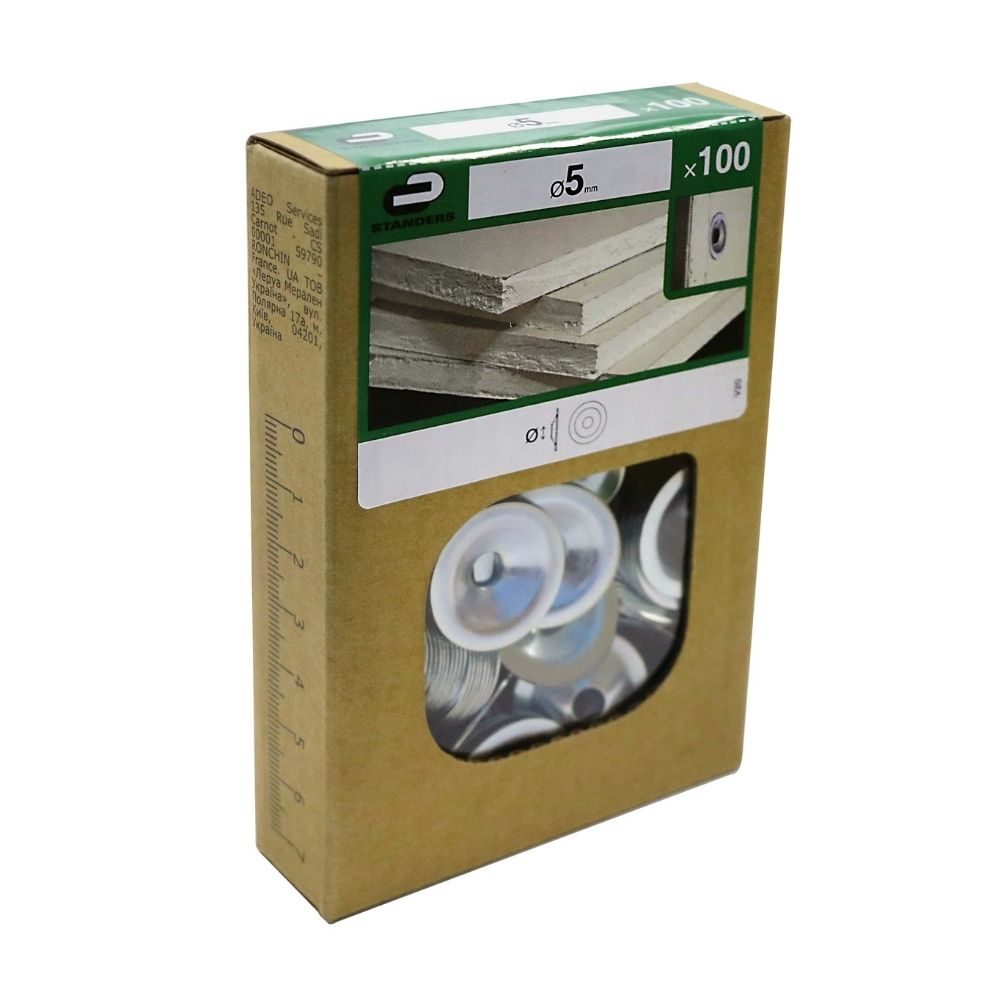 Arandela Autoperforante de Acero Zincado 5x100 piezas