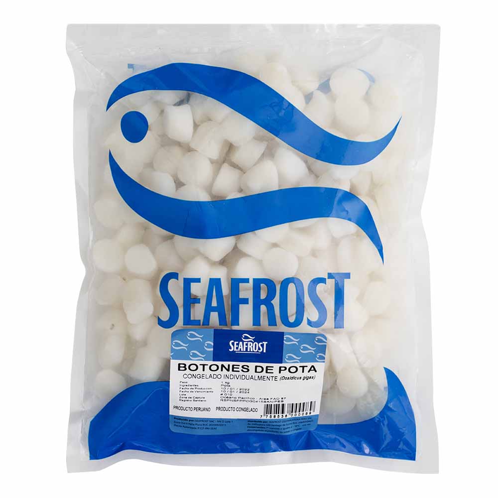 Botones de Pota SEAFROST Bolsa 1Kg