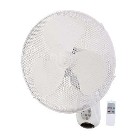 Ventilador de Pared Equation 40 cm Blanco con Control Remoto