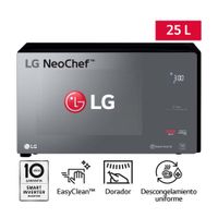 Horno Microondas LG EasyClean 25L Negro MH6596DIR