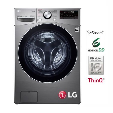 Lavaseca LG WD15EG2S Plata de 15/8 Kg con AI DD Inteligencia Artificial y TurboWash