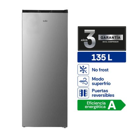 Congeladora Vertical Sole 135L Gris Modelo 3120SOLCONGV135