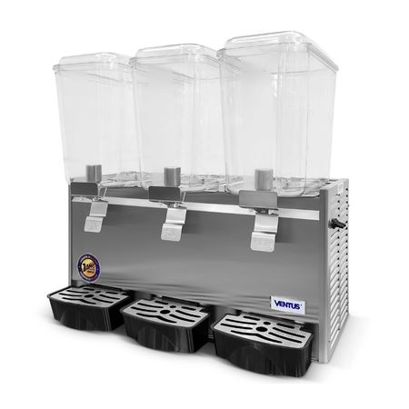 Dispensador de jugos Ventus de 3 tolvas