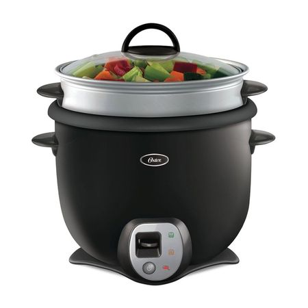 Olla arrocera Oster CKSTRC6033053 Negro con Vaporera 2.6 litros