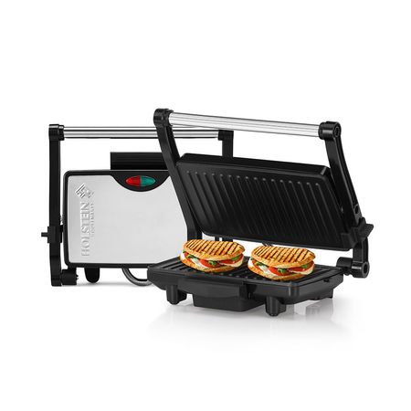Panini Grill Holstein 2P Inoxidable
