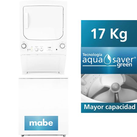 Centro de Lavado Mabe Modelo MCL1740PSBB 17 Kg Acero Inoxidable