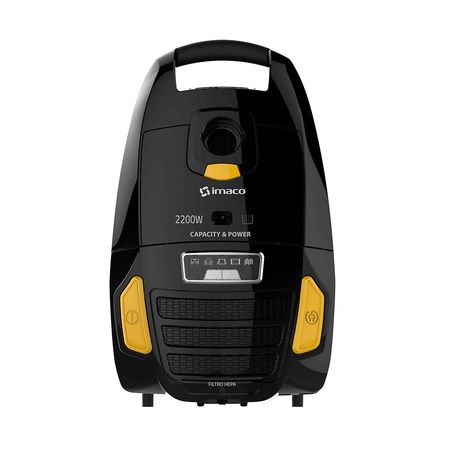 Aspiradora Imaco 2200W Capacidad 6lt IA2200 en Negro con Filtro HEPA