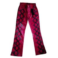 Pantalon Boot Cut Serpiente Rojo Mujer Talla 27