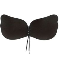 Brasier Pasador Invisible Mariposa Negro D