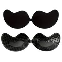 Brasier Broche InvisibleCon Forma de Mango Negro D