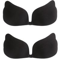 Brasier Broche Invisible Mariposa Negro B