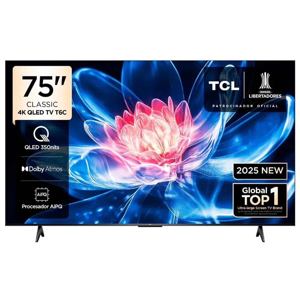 TELEVISOR TCL QLED 75 UHD 4K SMART TV 75T6C 2025