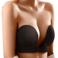 Brasier Escote Profundo Straple Negro C