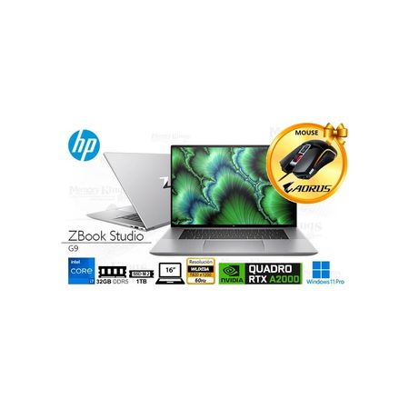 Laptop Hp Zbook Studio G9, Intel Core I7-12700H, 32Gb Ram, 1Tb Ssd, 16