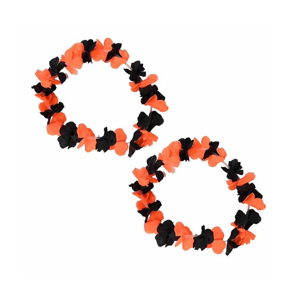 Collar de flores led set de 02 unidades halloween MULTICOLOR