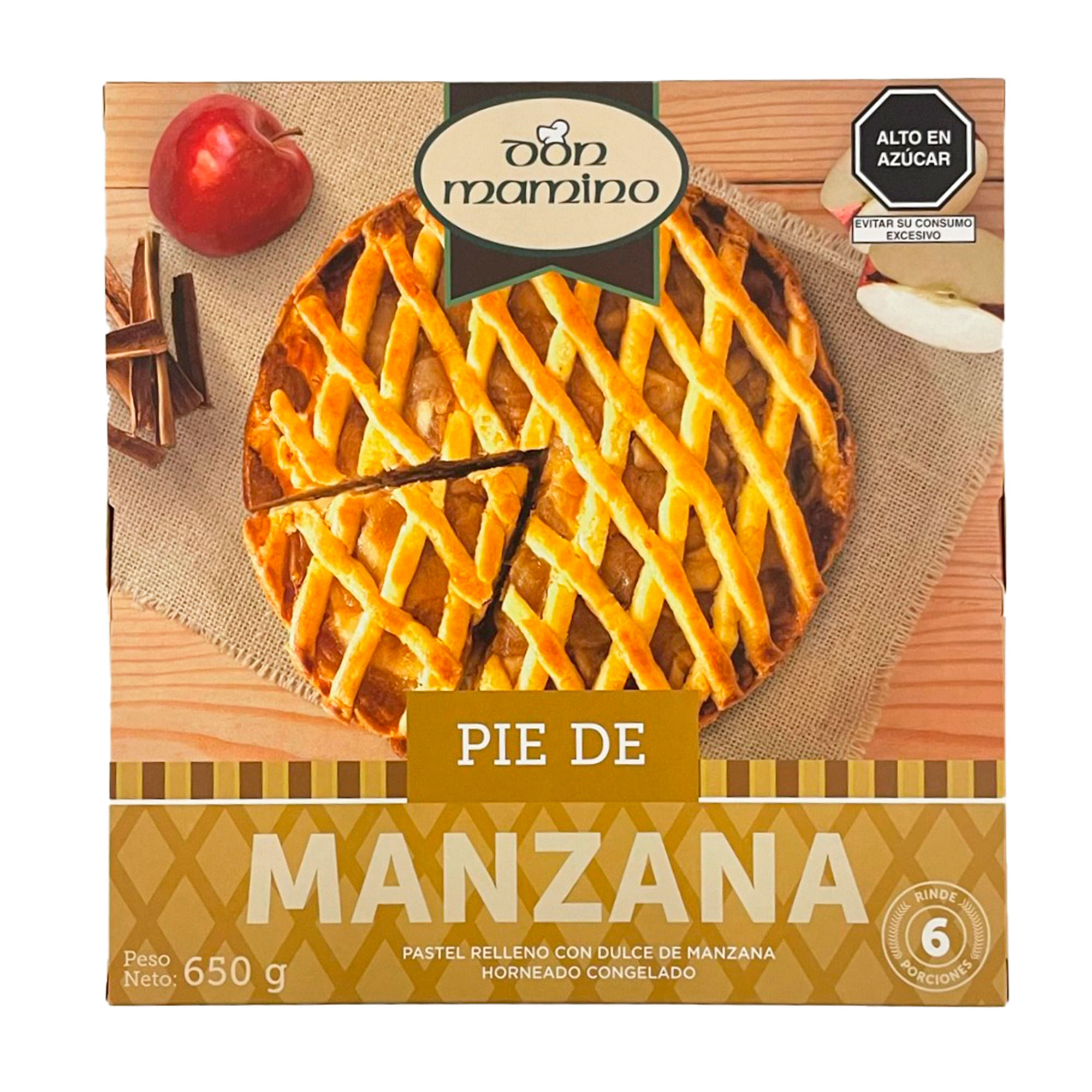 Pie de Manzana DON MAMINO Bandeja 650g