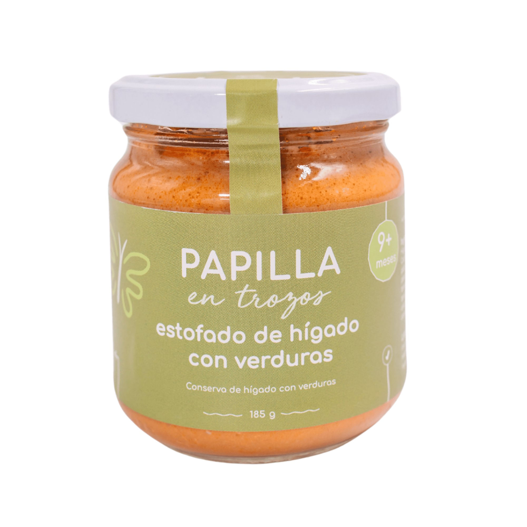 Papilla de Estofado, Hígado y Verdura KIGLI REAL FOOD Frasco 185g