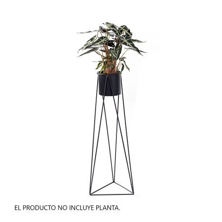 Macetero Decorativo Alto Triangular Grande Orange