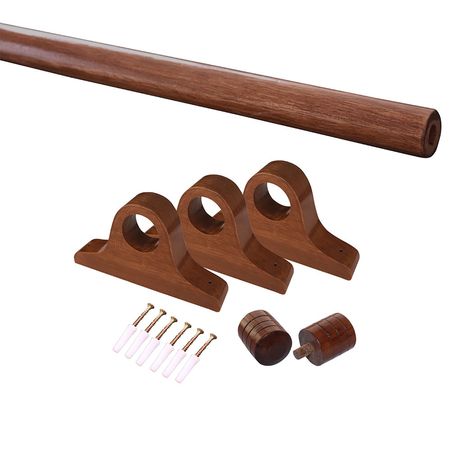 Pack cortinero 2.5m Madera Jacaranda Orange