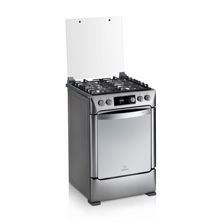 Cocina de Pie Indurama Ibiza Zafiro a Gas 4 Quemadores Grill Gris