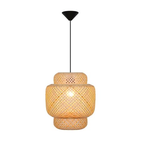 Lámpara Colgante Orange Panal 1 Luz E27 Bambú