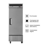 Refrigeradora Ventus Freezer Acero Inoxidable 610L Plata