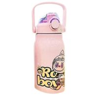 Termo Fashion Labubu Morado 1200 ml Con Asa y Tapa Hermética