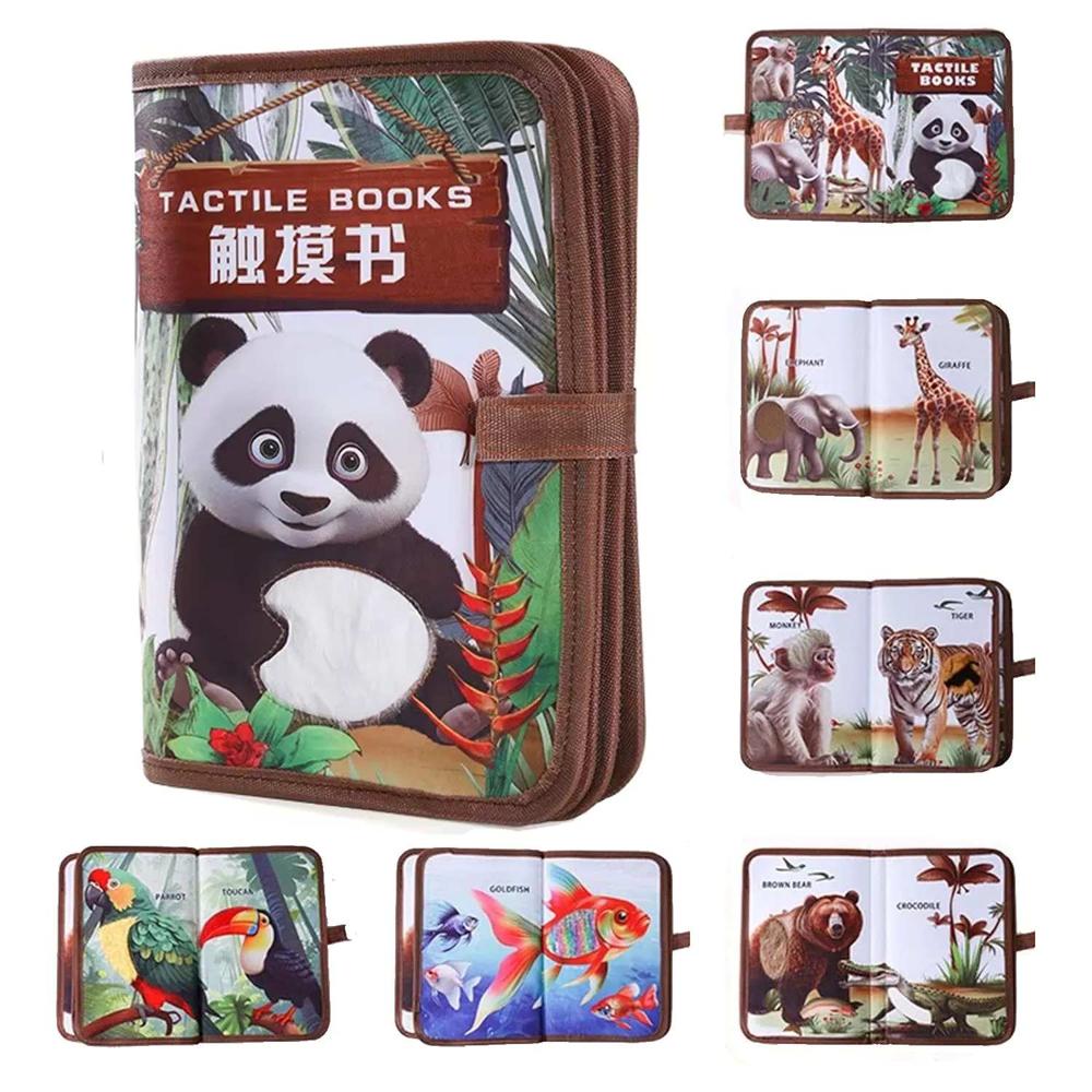 Juguete Libro de Estimulación Textura Sensorial Selva