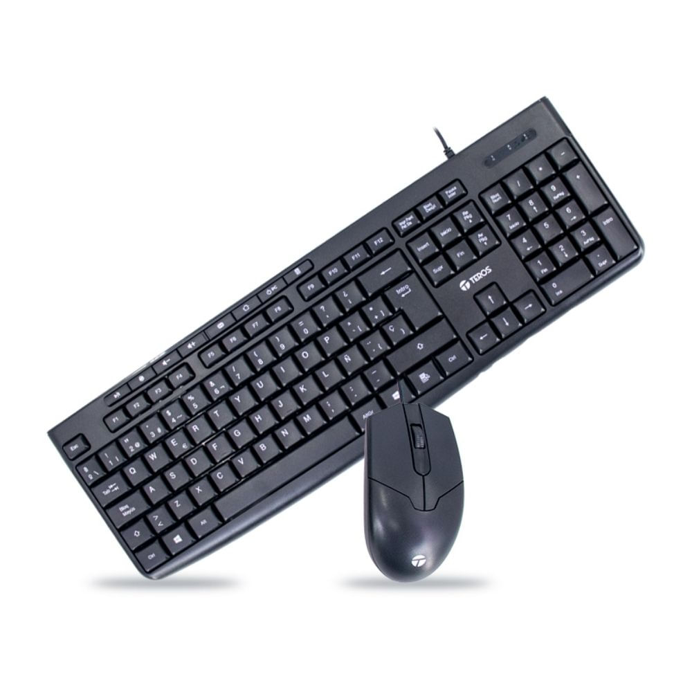 Combo Teclado y Mouse USB TE-5012S 1000 DPI, 3 botones, 105 + 8 teclas