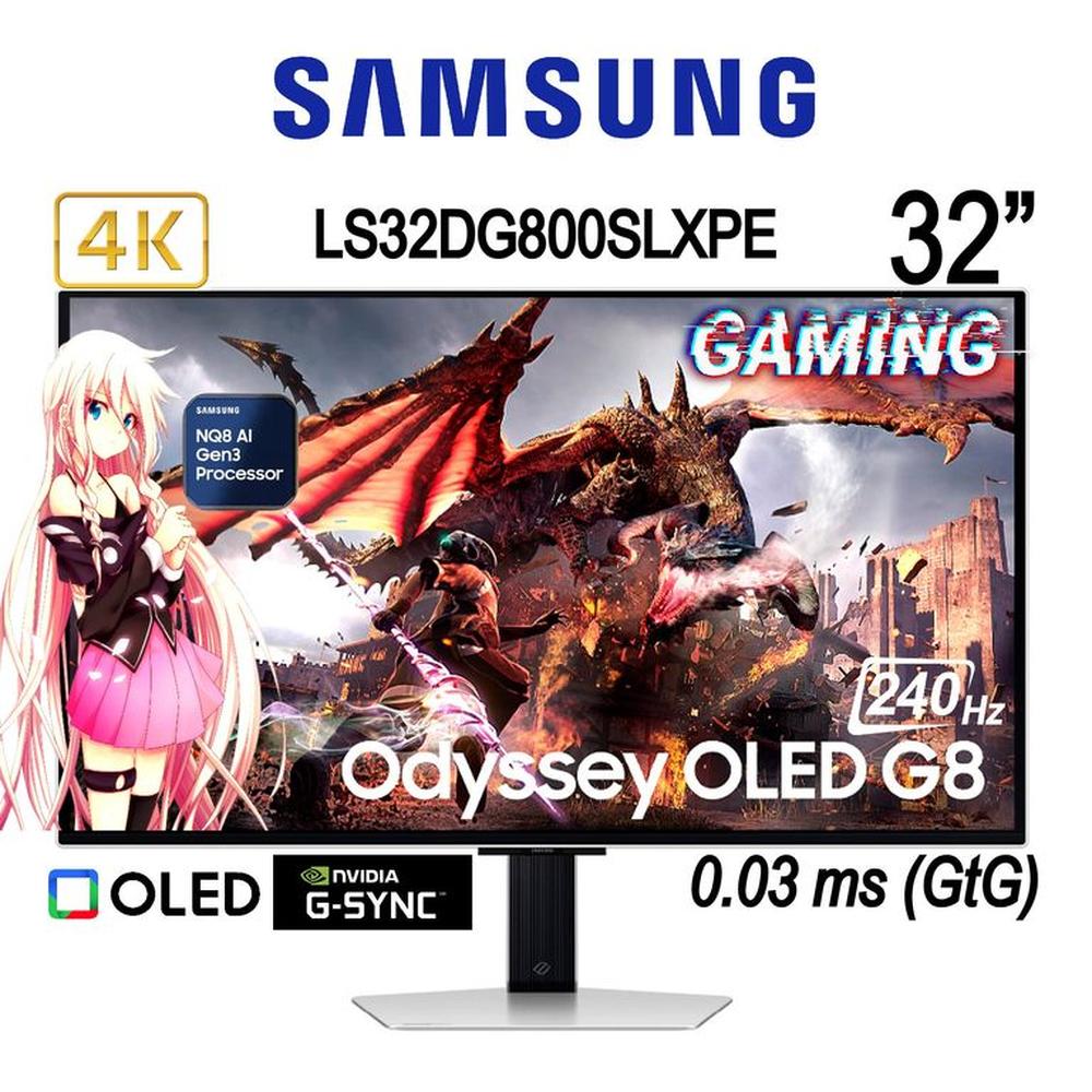 Monitor Gaming Odyssey OLED G8 de 32 OLED 4K Smart TV Con IA