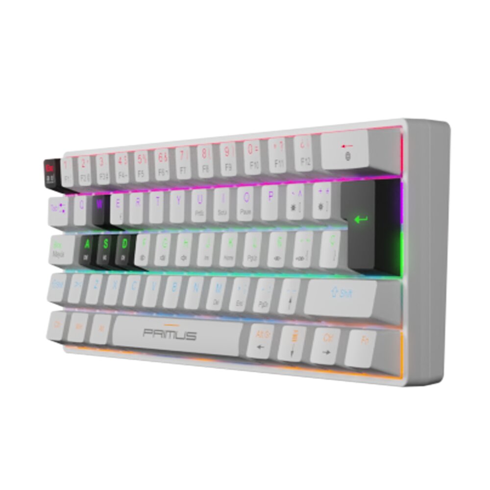 TECLADO MECANICO GAMING PRIMUS BALLISTA 61T BLANCO