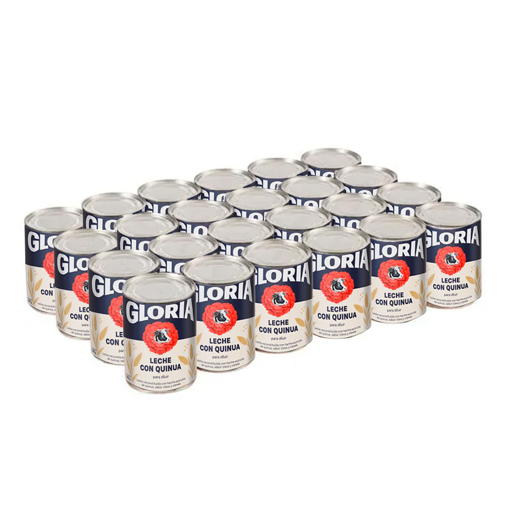 Leche Reconstituida GLORIA de Quinua Paquete 24 Latas 390g c/u