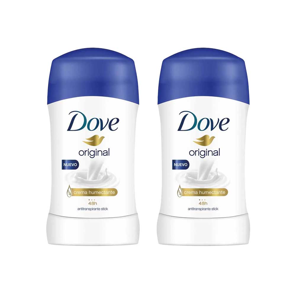 Pack Desodorante para Mujer en Barra DOVE Original Frasco 50g Paquete 2un