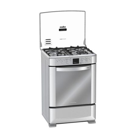 Cocina de Pie Inox MabecmP6085FX0 Gris con 4 Quemadores