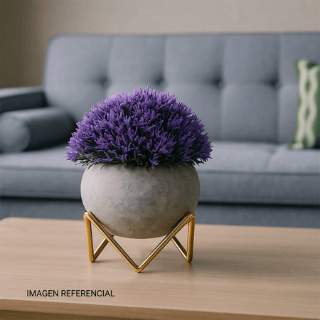Planta Artificial Maceta PVC Urbano Morado Orange