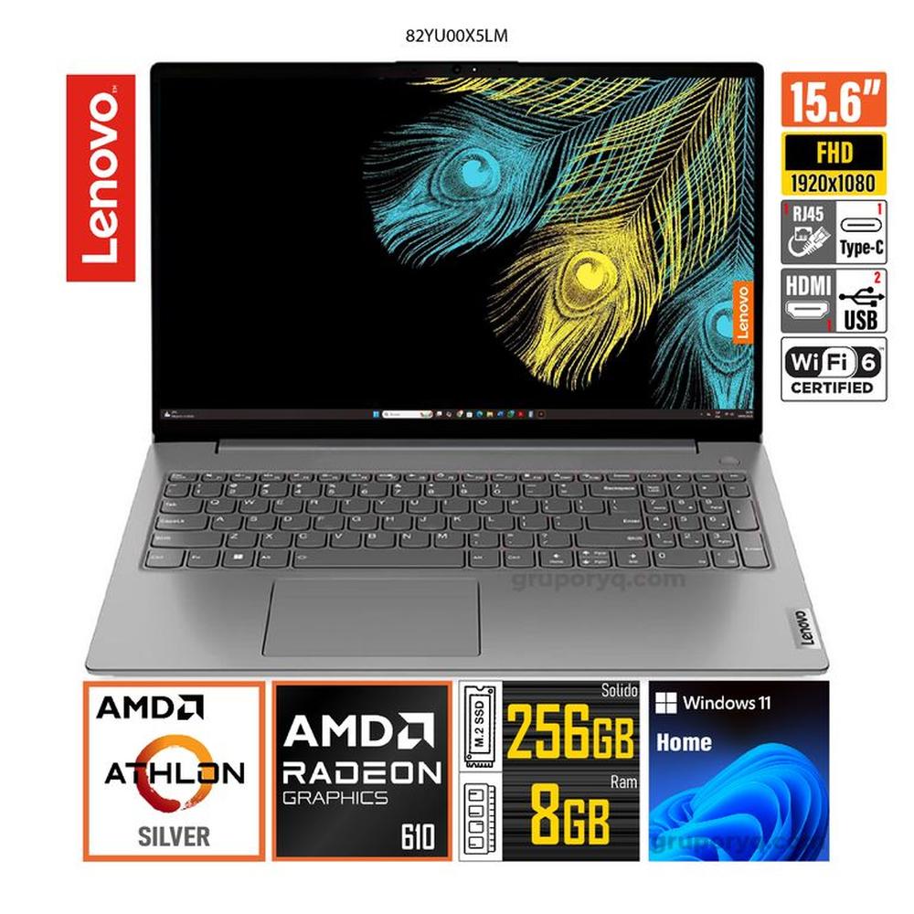 Laptop LENOVO V15 G4 AMN AMD Athlon Silver-7120U 15.6"" FHD RAM 8GB SSD 256GB Windows 11