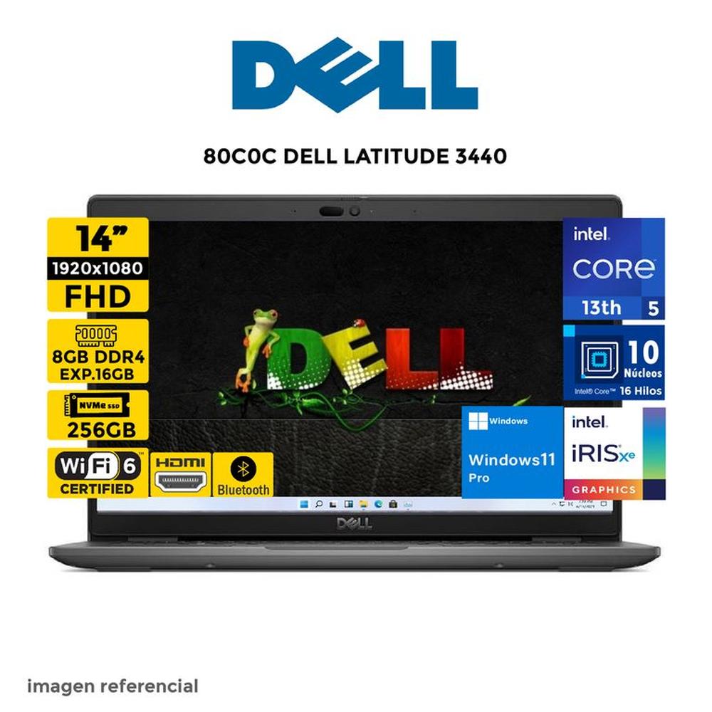 Laptop DELL LATITUDE 3440 Intel Core i5-13th 8GB EXP 32GB 256GB 14""FHD Windows 11Pro