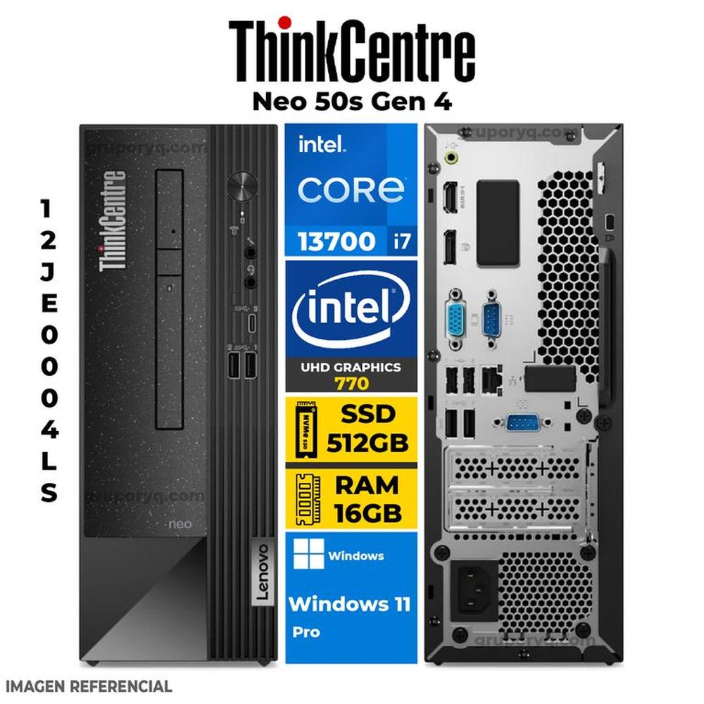 PC Escritorio LENOVO TINKCENTRE i7-13700 16GB 512GB WINDOWS 11 Pro