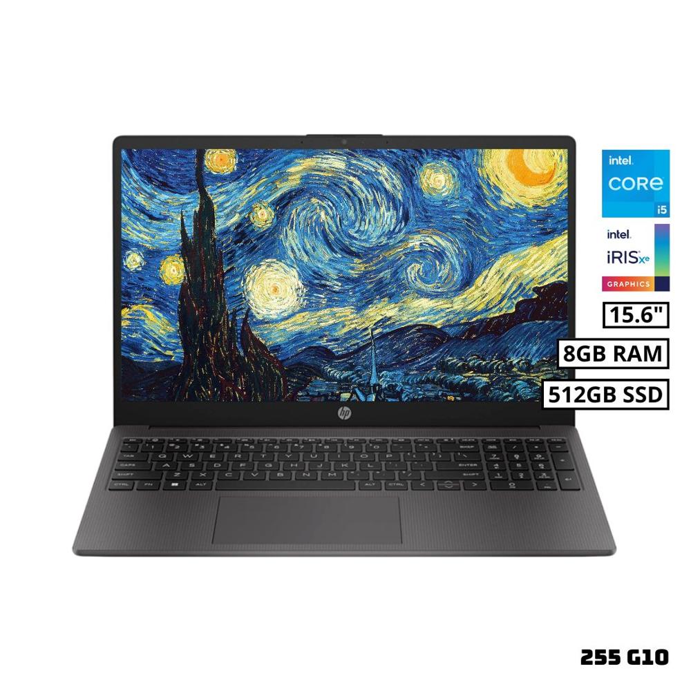 LAPTOP HP 250 G10 15.6 FHD INTEL CORE i5-1334U 8GB RAM 512GB SSD