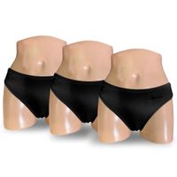 Pack x3 Truzas Bikini Monina Negro