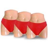 Pack x3 Truzas Bikini Monina Rojo