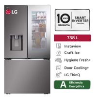 Refrigeradora LG 738L No Frost GM89SXD