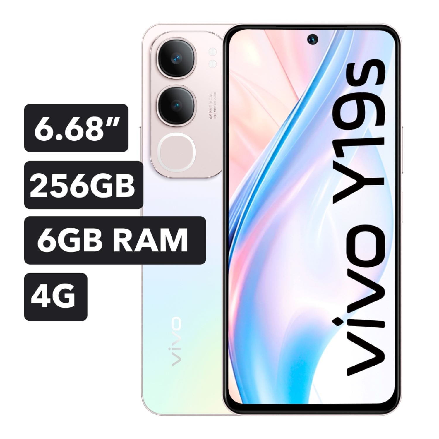 Celular Vivo - Y19S 6GB 256GB PEARL SILVER