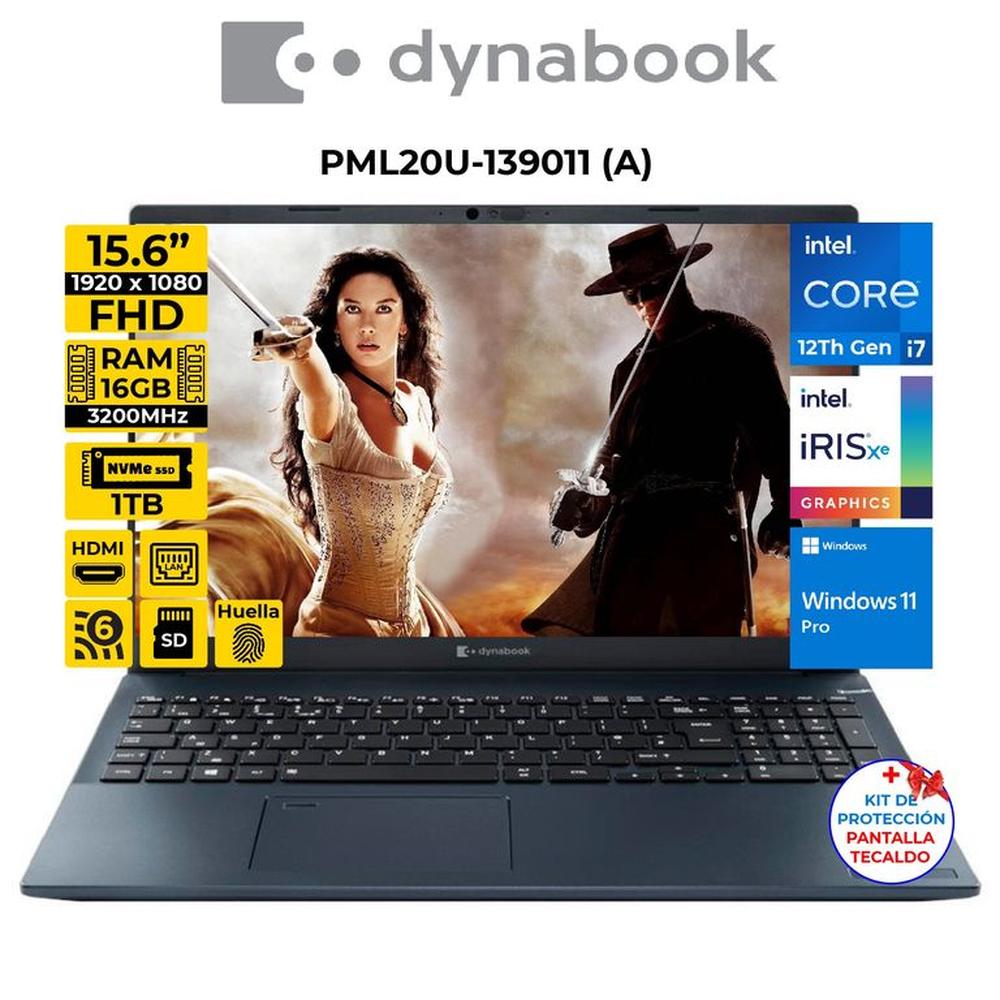 DYNABOOK i7-12Th Pantalla 156 FHD 16GB 1TB Windows 11Pro
