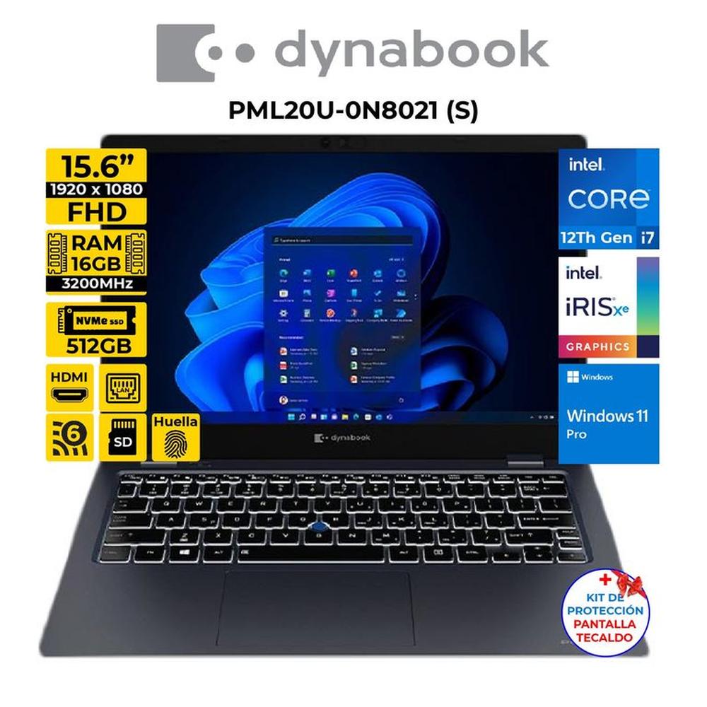 LAPTOP DYNABOOK I7-12TH 16GB 512GB Windows 11Pro