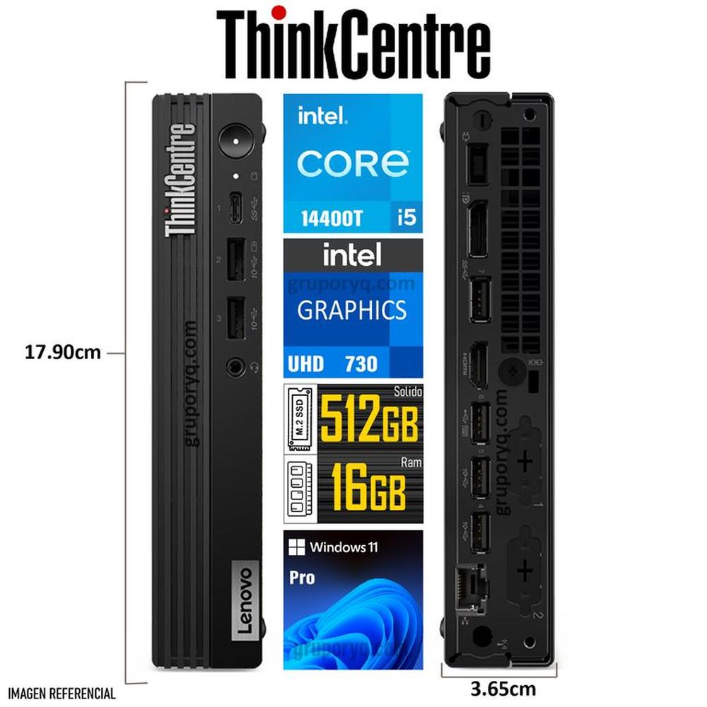 PC Escritorio LENOVO THINKCENTRE M70Q GEN5 Intel Core i5-14400T 16GB 512GB