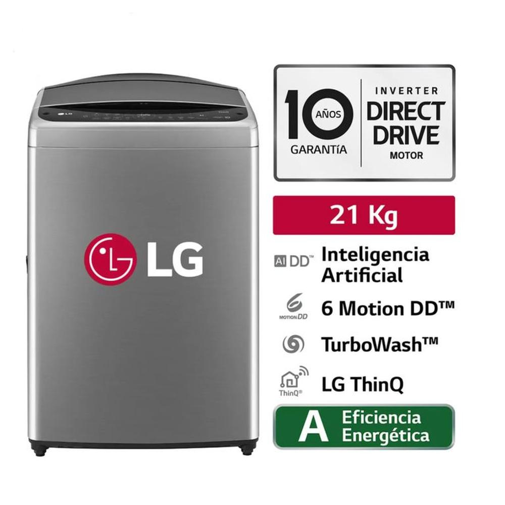 LAVADORA LG - WT21VV6 21KG AI DD CARGA SUPERIOR