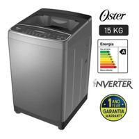 Lavadora OSTER 15 Kg Carga Superior OS-PWSMD15WBSI Black Inox